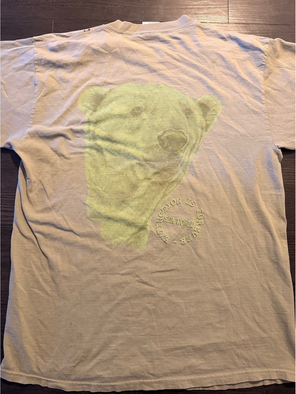 Vintage 90s Sea World Polar Bear Extinction Tee XL